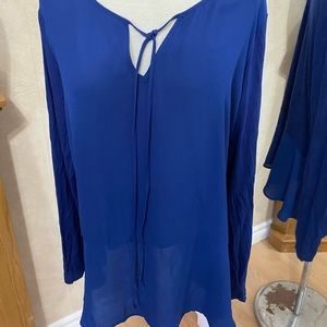 Tristan blue blouse